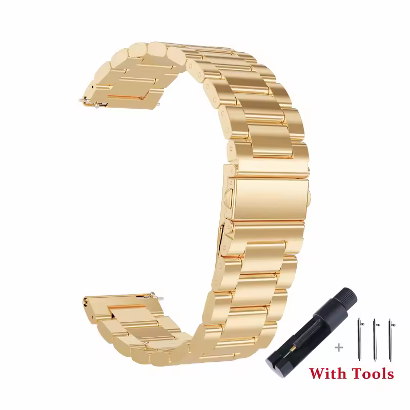 18mm 20mm 22mm 24mm Width Quick Release Full Stainless Steel Watchband Wristwatch Universal Flat Head Watch Strap Accessories - Image 15