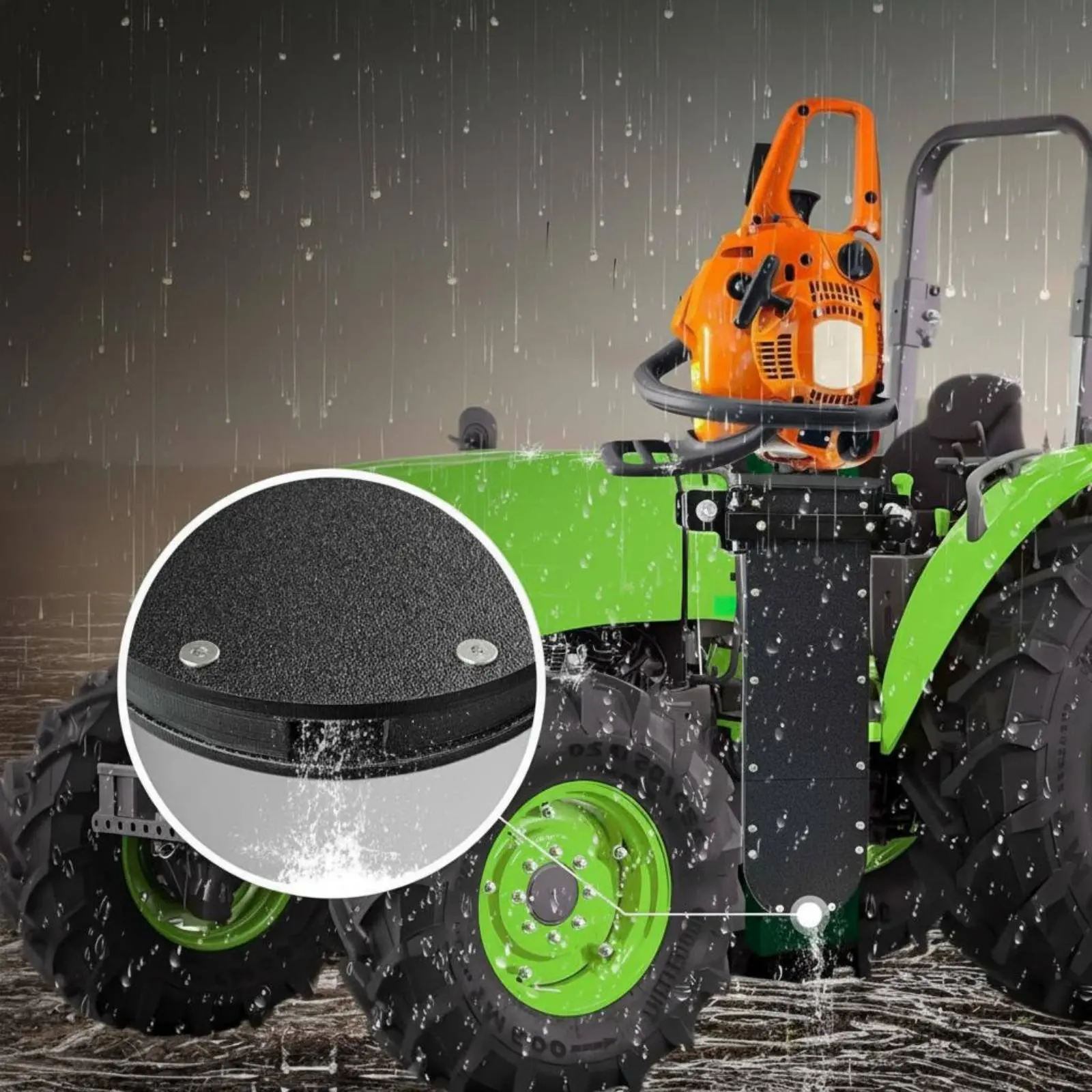

Tractor Chainsaw Holder Easy to Install Tractor Chainsaw Mount Farm Equipment Stable Transport Universal Fit for Outdoor