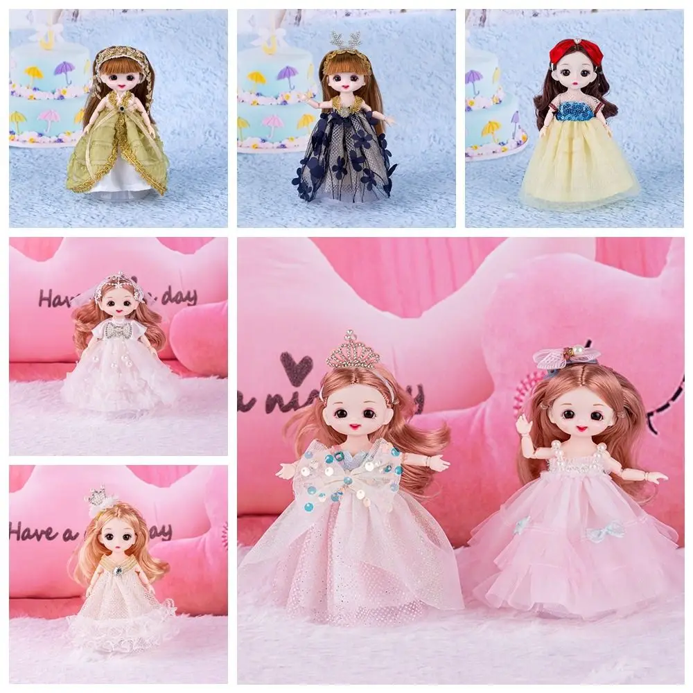 Toy Accessories 17cm Doll Clothes Set Crystal Butterfly Shape Princess Bjd Doll Skirt Convertible Clothing Cute