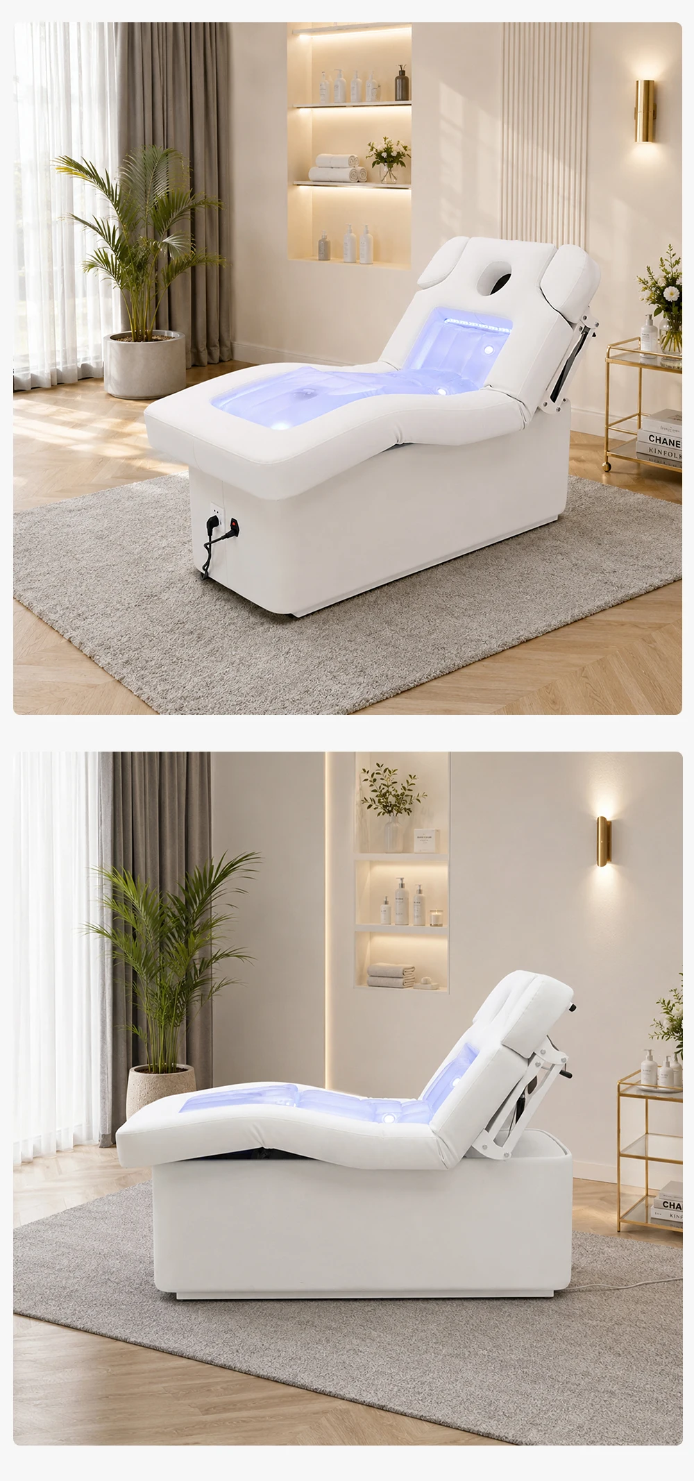 2026 Hydrotherapie-Elektrobett Wassermassagebetten Beheizt LED-Lichttherapie Spa-Salon-Ausstattung Professionell Kommerziell Großhandel – Detail 10