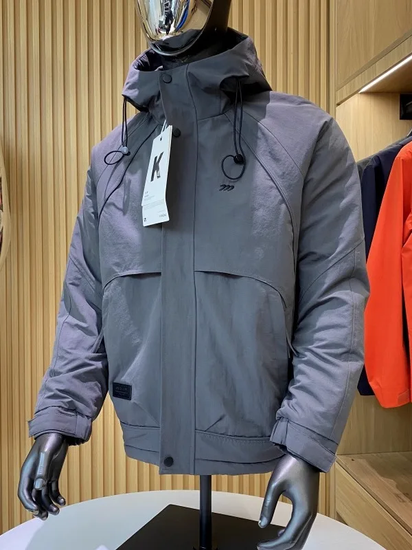 في الهواء الطلق ex فضفاضة تناسب مقنعين القطن Jaet الخريف الشتاء ركاب ودية Faionable ألياف البوليستر ملء معطف دافئ