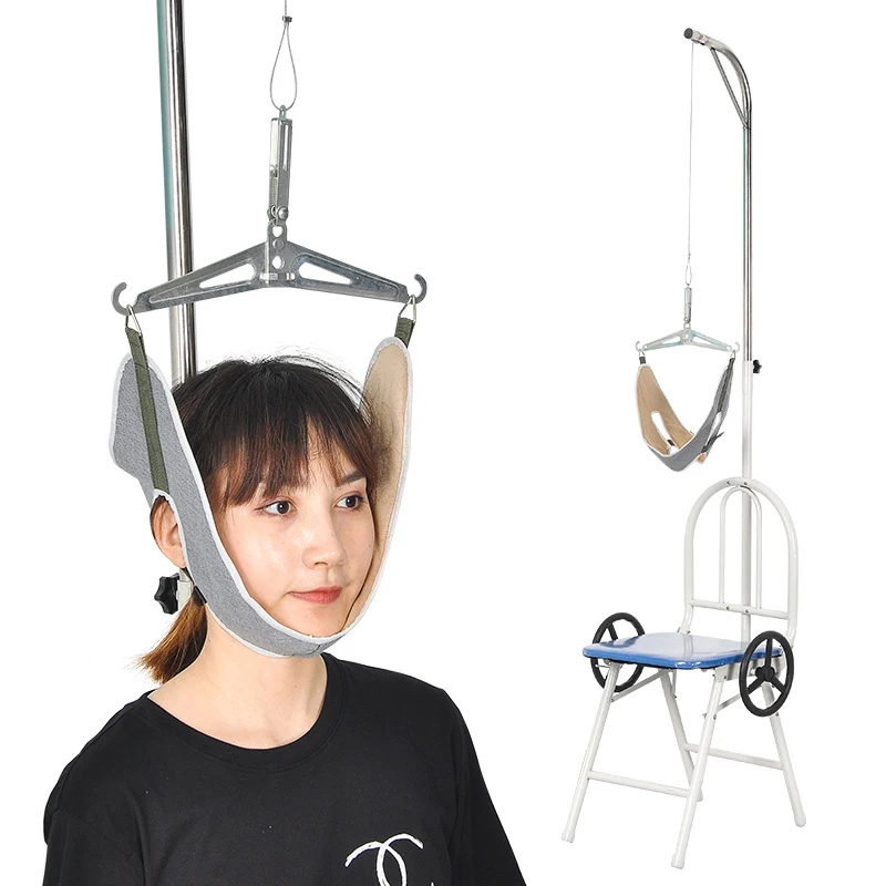 Multifunctional Portable Elderly Health Care Center Cervical Lumbar Stretcher Neck Traction Chair