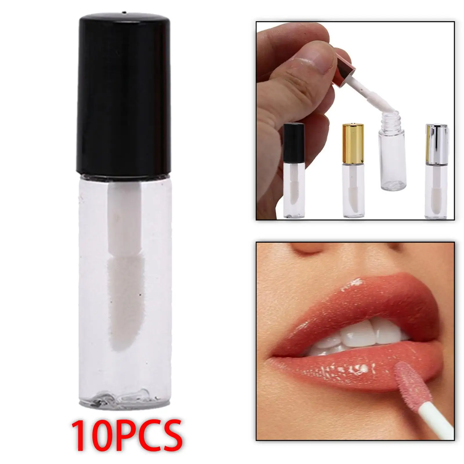 4x10 stks Lipgloss Buizen Lippenbalsem Containers Buizen Transparant DIY Cosmetische Accessoires Mini Lip Olie Buizen voor Vrouwen meisjes DIY