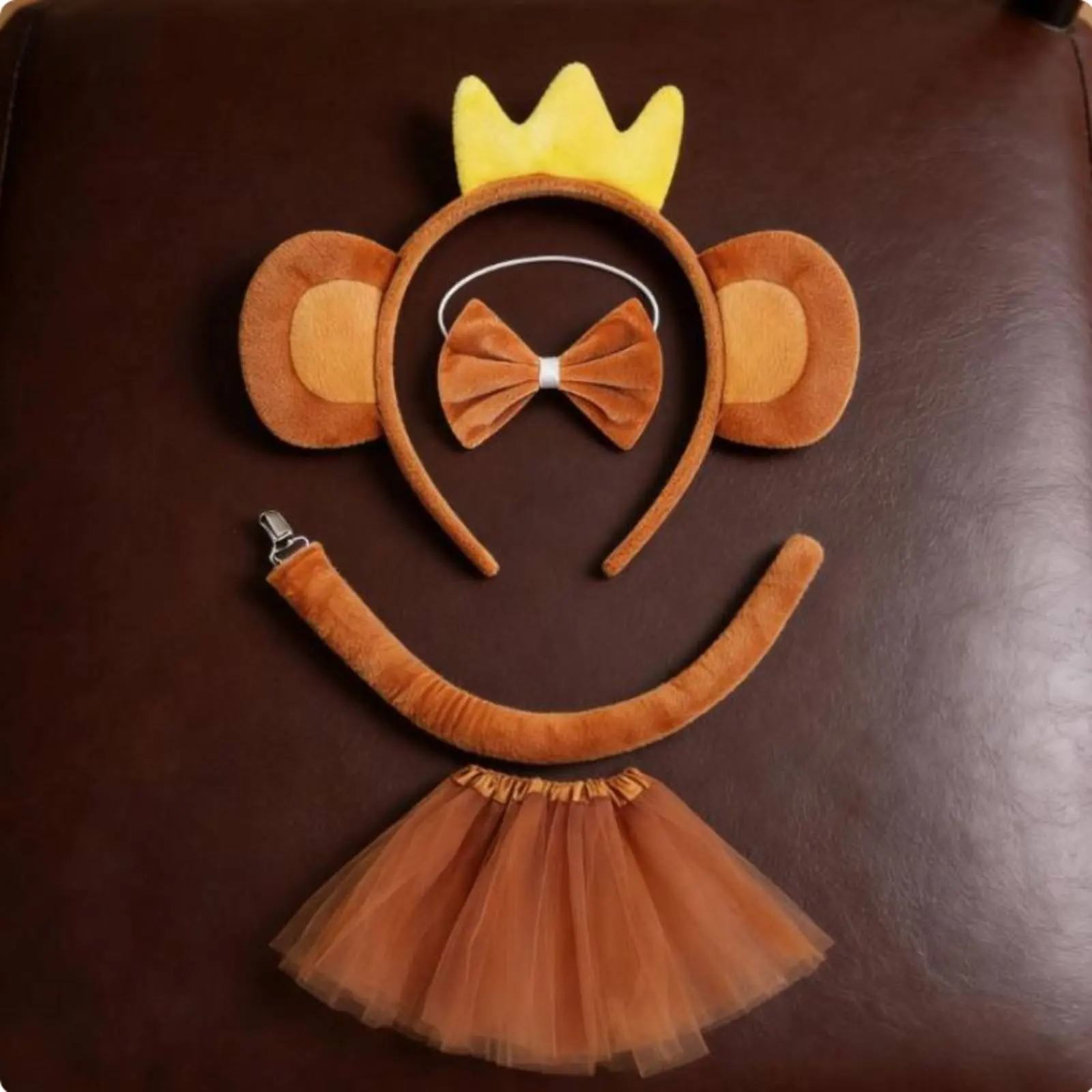 Banana Primate Hair Hoop Soft and Comfortable Headband with Banana Primate Ears Headband Lightweight Party Supply