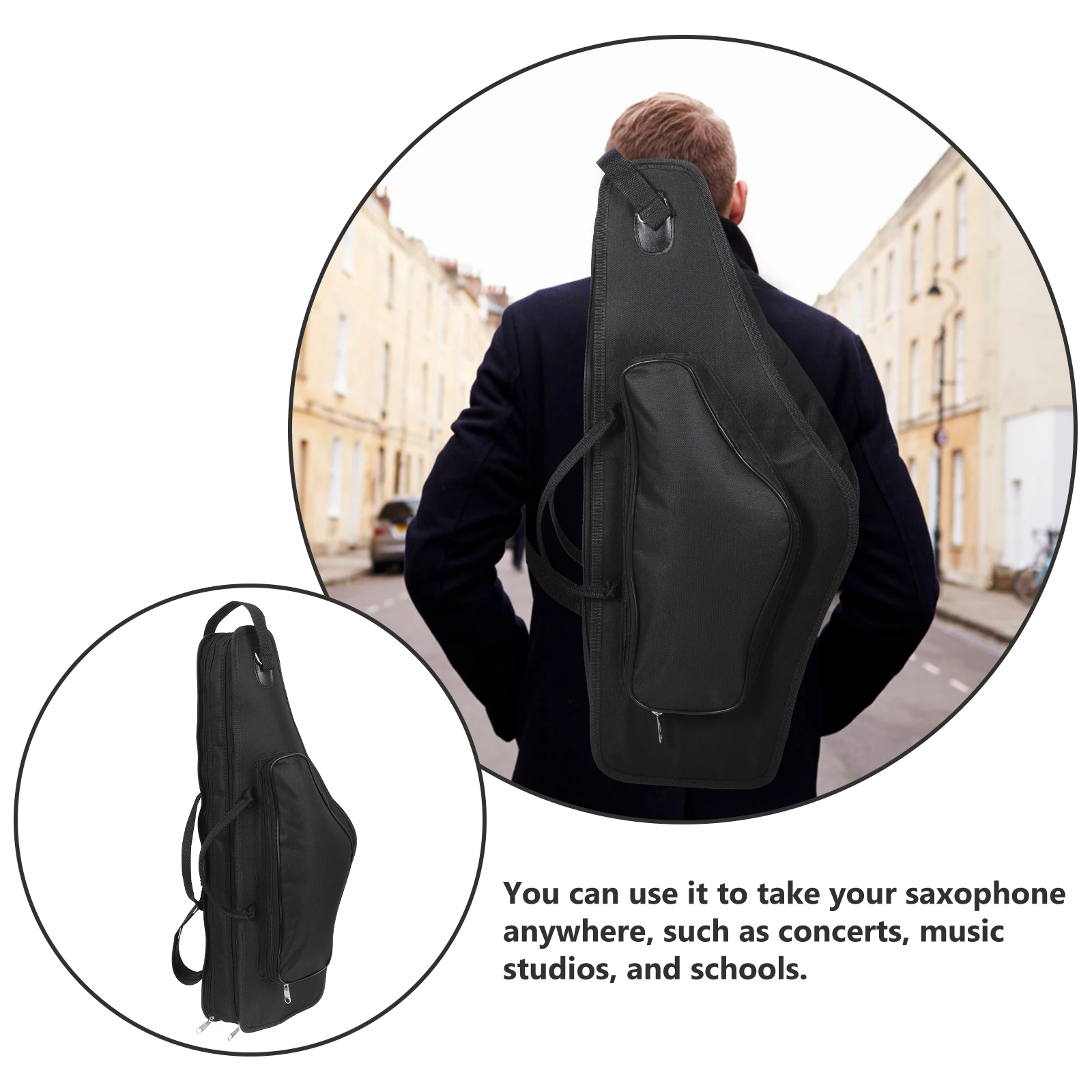 

Sax Bag Easy to Carry Saxophone Case Alto Gig Music Accessory Cases Cloth Storage