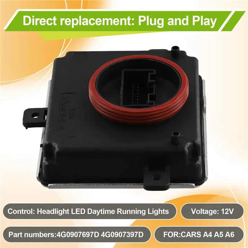M93K-New Car Daytime Running Light Module DRL Control Ballast Follower Controller 4G0907697D 4G0907397D For A4 A5 A6 Q3