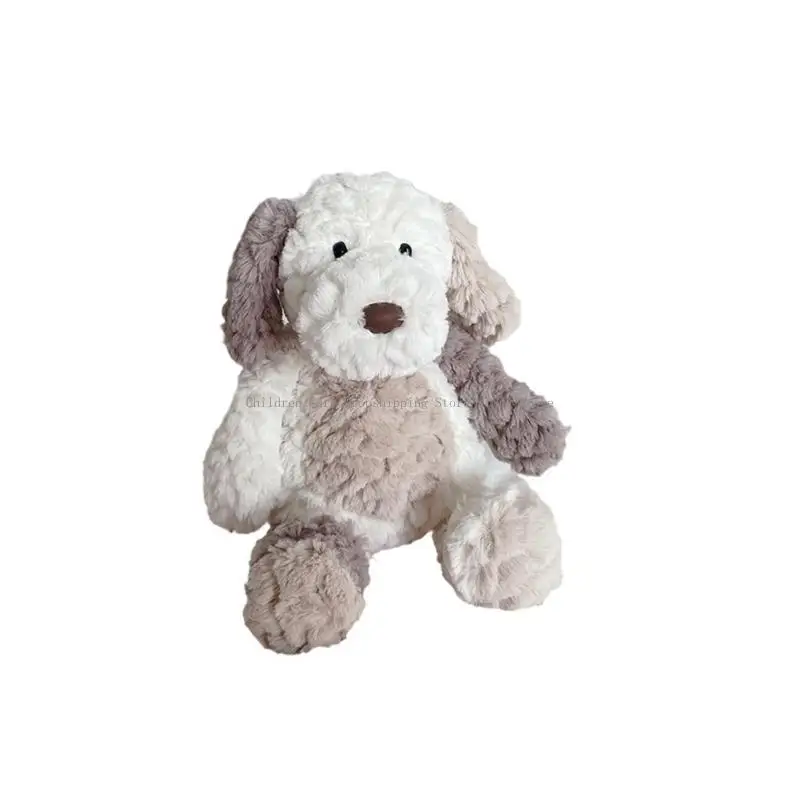 لعبة الكلب المحشوة بالقطيفة وسادة رمي جميلة للأطفال والكبار مريحة ومهدئة