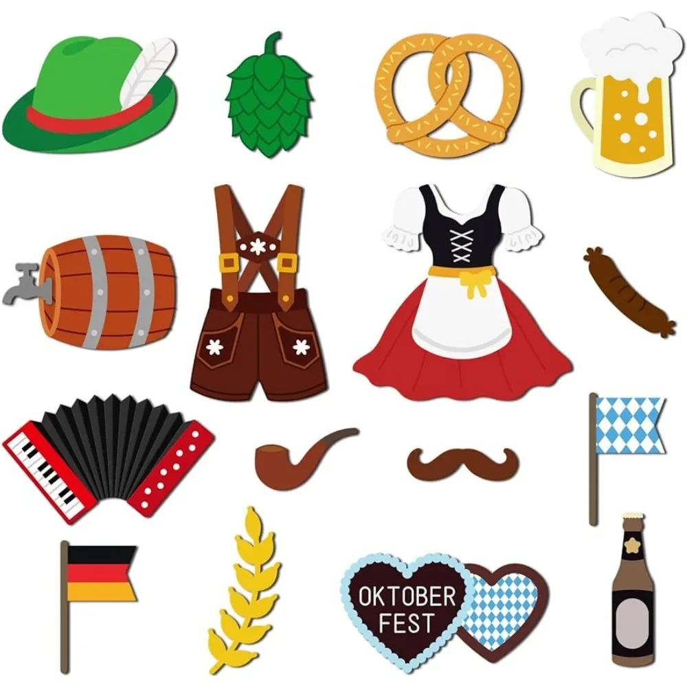 Oktoberfest штампы для вырезания слов флаг Фестиваля Пива штамп из углеродистой стали шаблон для украшения бороды