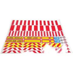Simulation warning strip Reflective stickers for 1/14 Tamiya RC Truck For scania For man For volvo Car Diy Parts