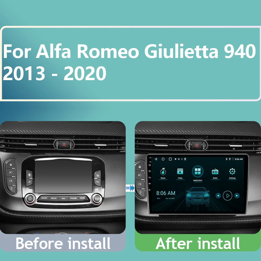 5G WIFI For Alfa Romeo Giulietta 940 2013 - 2020 Car Radio Multimedia Video Player Navigation GPS Android Auto No 2din 2 din dvd