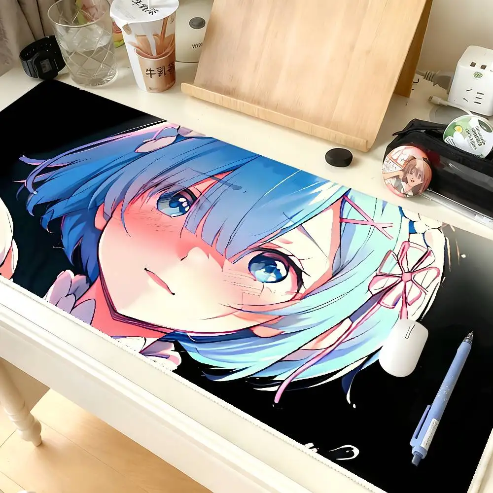 Anime R-ReZero R-Rem Mouse Pad Computer Mat Deskpad Laptop Keyboard Mat Office Large Landscape Mousepad