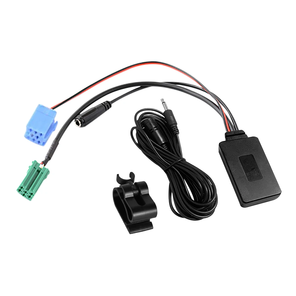 Auto Bluetooth-compatibele 5.0 Aux-kabel Microfoon Handsfree mobiele telefoongesprekadapter voor Renault Megane 2-updatelijst Radio