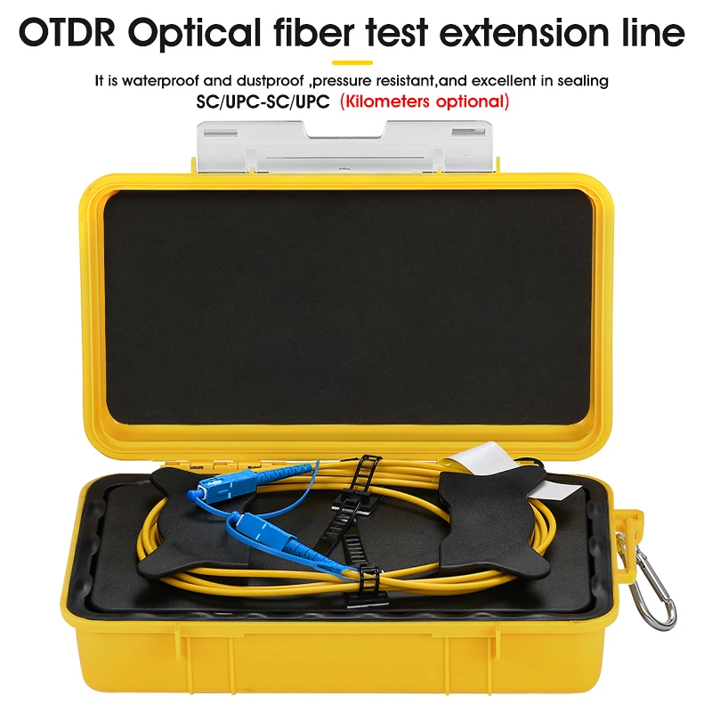 Customize COMPTYCO Fiber Optic OTDR Launch Cable Box 1310/1550nm 150M~2000M(optional) OTDR Dead Zone Eliminator SC/UPC-SC/UPC