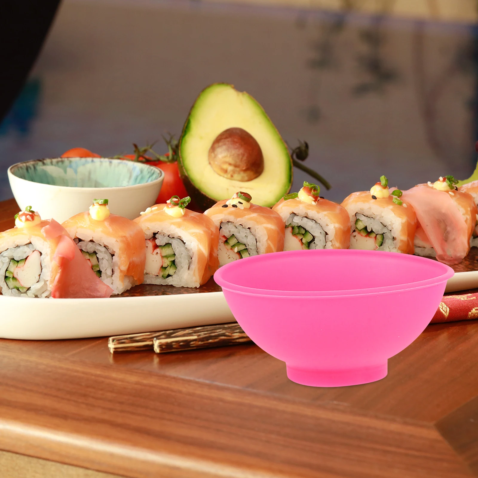 

6pcs Kitchen Seasoning Bowls Baking Accessories Ingredient Prep Soy Sauce Dipping Small Cooking Chip Serving Nonslip Silicone