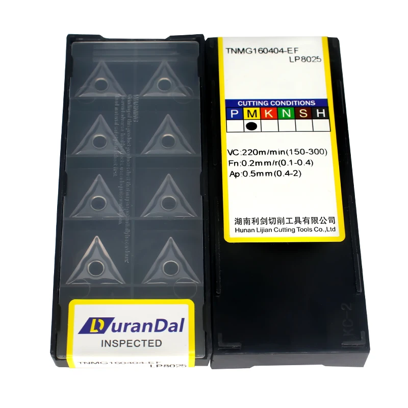 Imagem -06 - Carbide Insere Ferramentas de Torneamento Cnc Torno Usinagem Ferramenta Aço Inoxidável 10 Pcs Tnmg160404 ef Lp8025