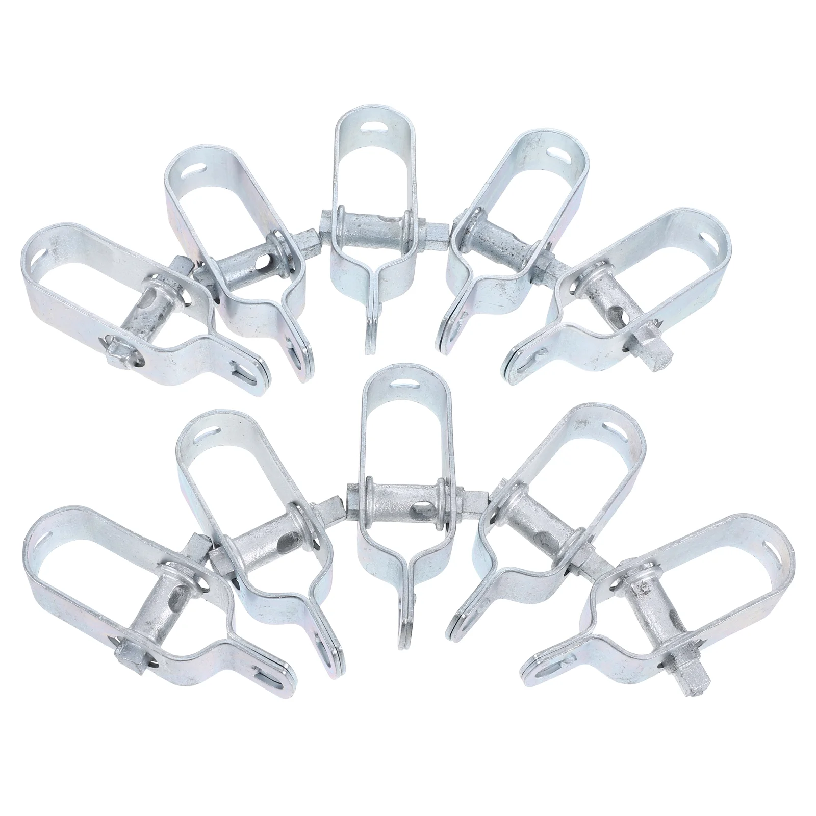 10 Pcs Wire Rope Tightener Fence Clamps Cord Clips Cable Galvanized Iron Trellis