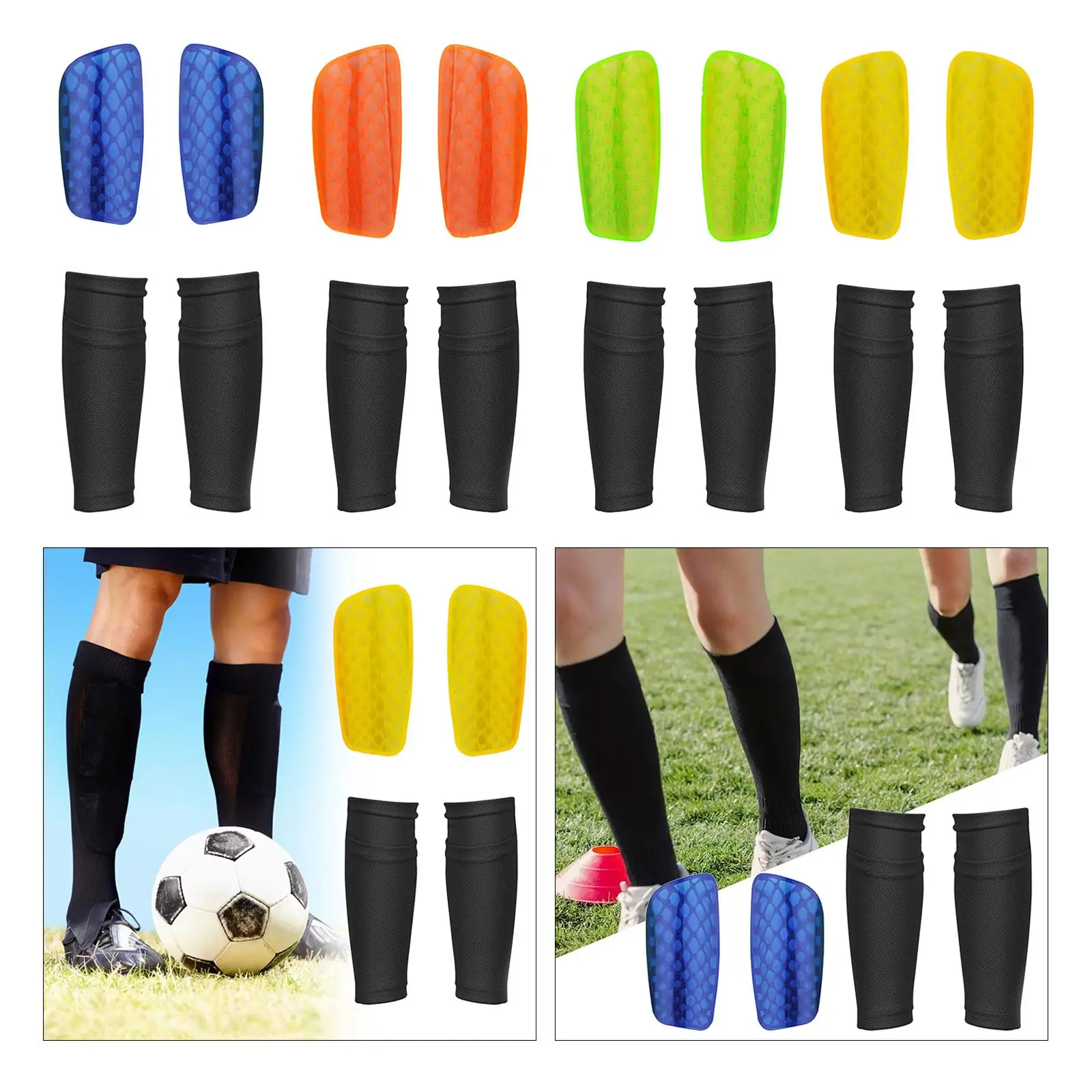 2 قطعة واقي قصبة كرة القدم معدات كرة القدم ركوب الدراجات أكمام ضغط العجل