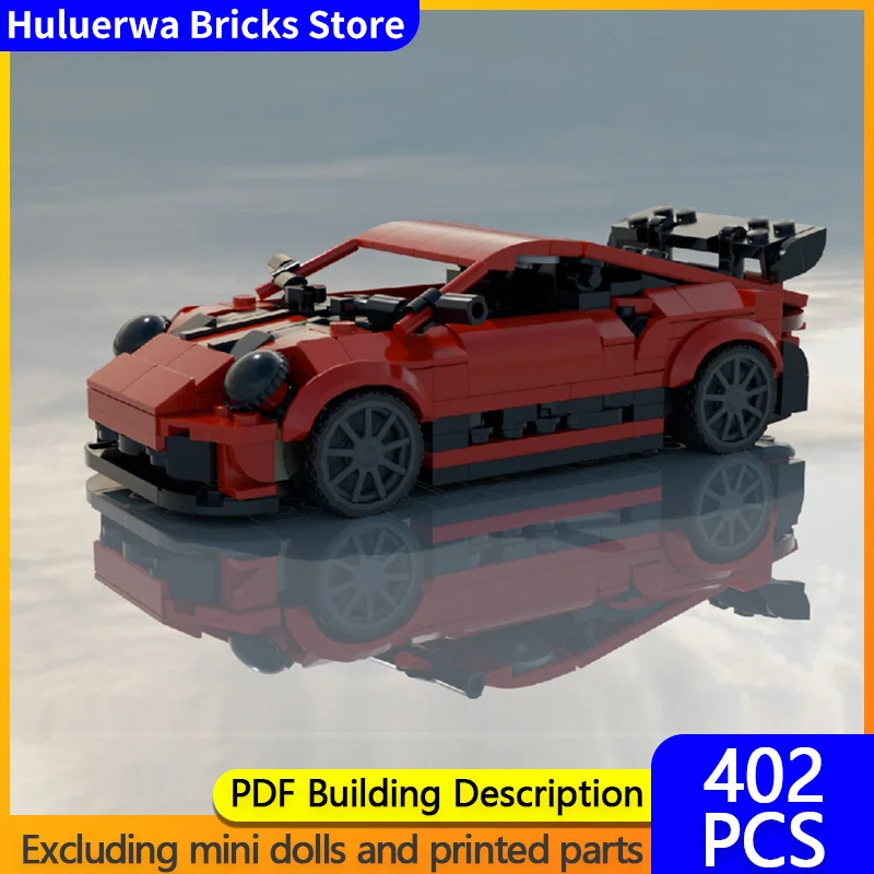 

Модель скоростного гоночного автомобиля MOC, строительные кирпичи GT3 RS, верхний уровень, спортивный автомобиль, модульная технология, детские праздничные подарки, сборные игрушки