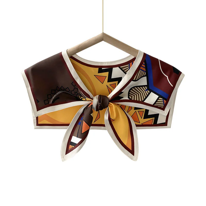 Poncho Shawl Summer Exterior Decoration Women's Scarf Spring and Autumn Thin Tashion Fake Collar Versatile Sun Protection Cape P