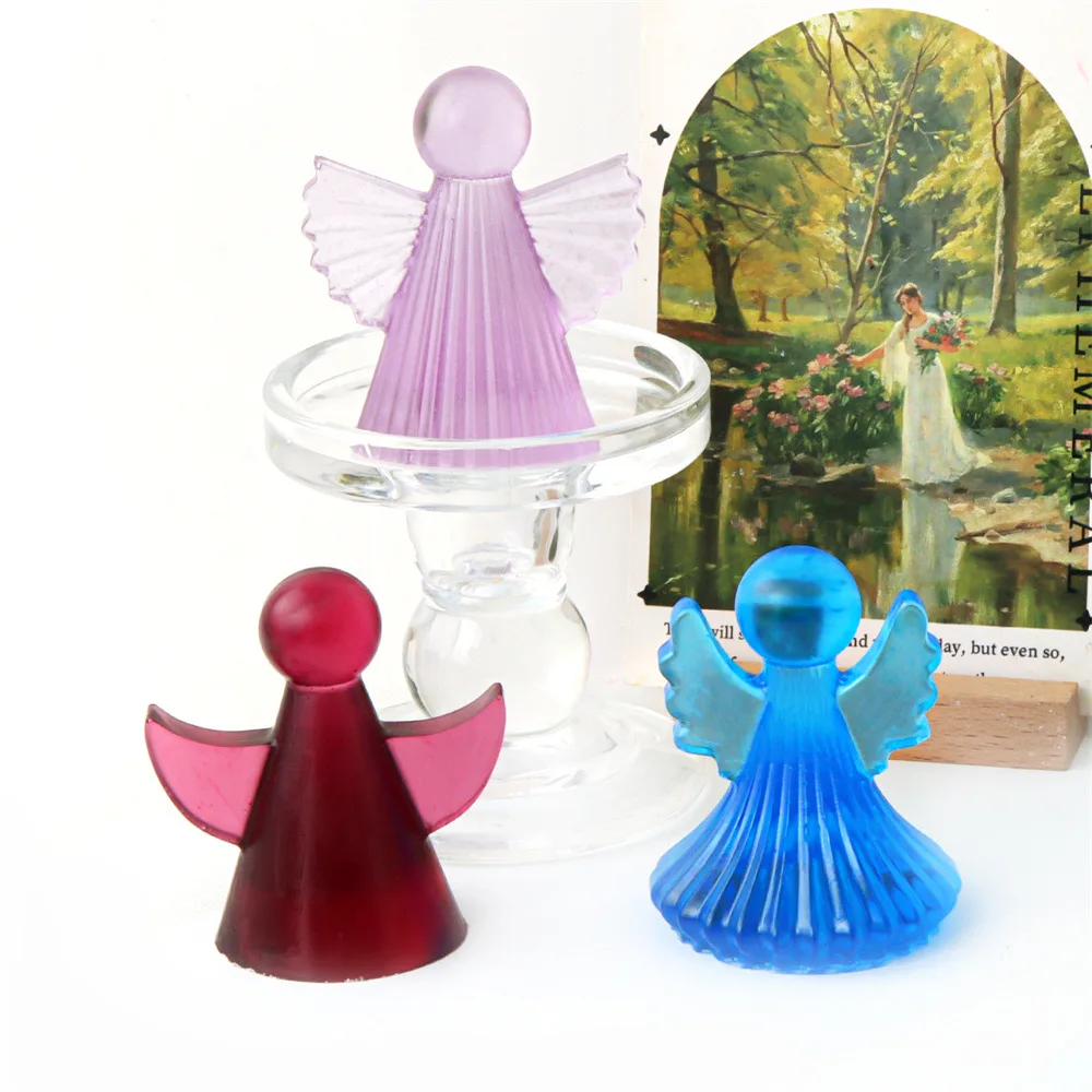 Silikon Kerzen form 3d Engel Silikon Kerzen formen Kristall Epoxidharz für Kuchen Dekorieren niedlichen Engel Mädchen Form DIY Duft