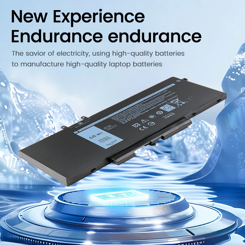 SOMI 4GVMP แบตเตอรี่แล็ปท็อปสําหรับ Dell Latitude 5400 5500 5410 5510 E5400 E5500 Inspiron 7590 7591 7791 2-in-1 Precision 3540 3550