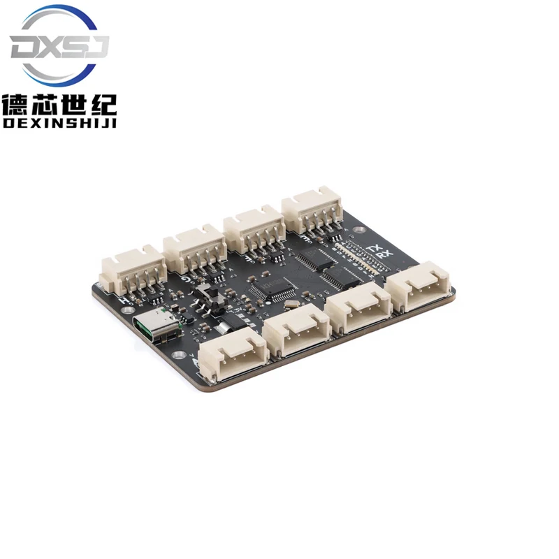 USB to 8-channel 3.3/5V TTL serial port module Type-C interface CH348Q solution with 6Mbps high speed