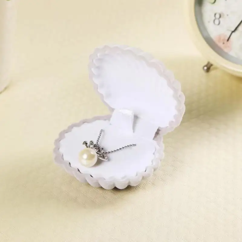Cute Shell Crown Star Shaped Flocked Jewelry Boxes Soft Inner Lining For Storing Rings Necklaces Earrings Perfect Gift For Girls