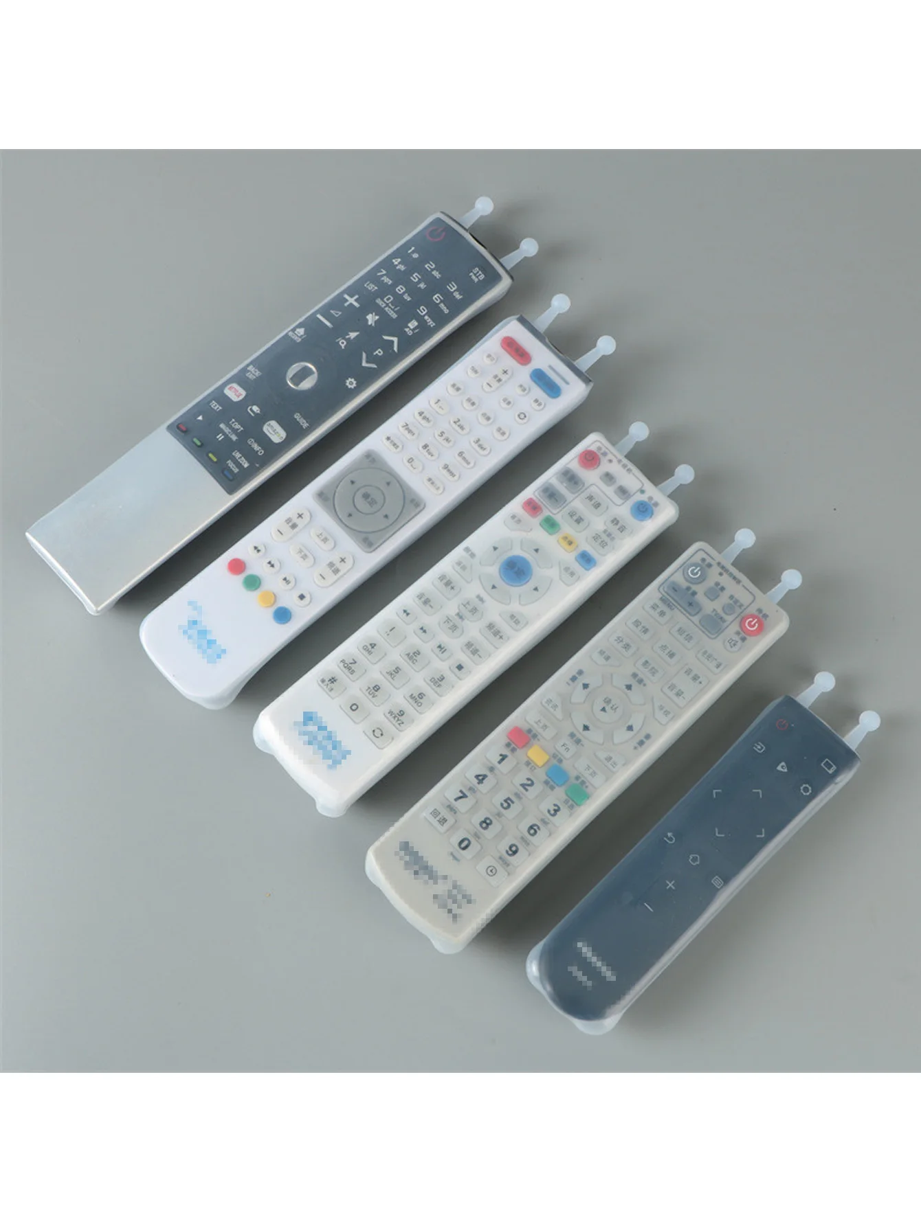 1Pcs Transparent Silicone Cover Case for Tv and Air Conditioning Remote Control - Dust Protection and Easy Grip