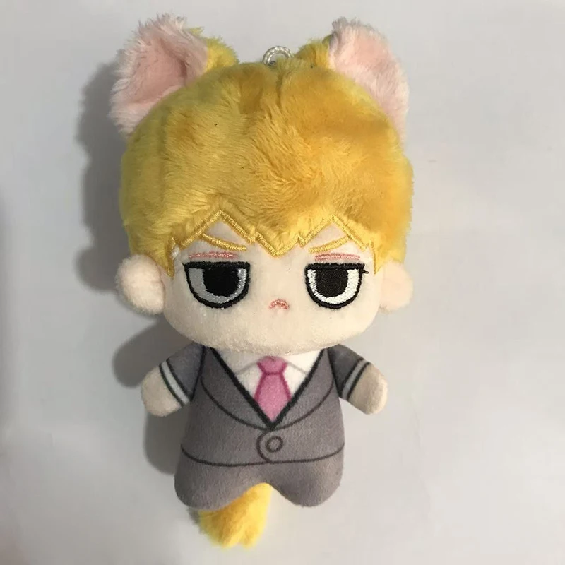 Anime Mob Psycho 100 Pluche Pop Speelgoed Kageyama Shigeo Reigen Arataka Sleutelhanger Kleine Kuiltje Tas Hanger Gevulde Knuffels Gift 10 CM