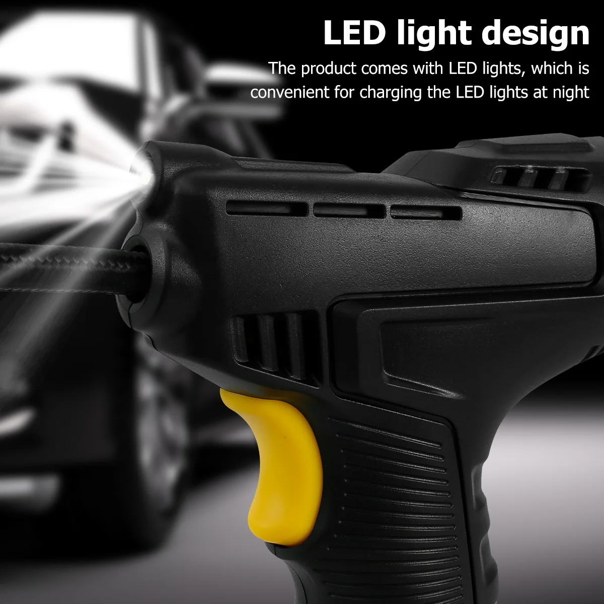 12V Powered cordless Electric Air Pump Electric inflator Car Tire Air Compressor Inflatable Pump For with LED Numeration Table