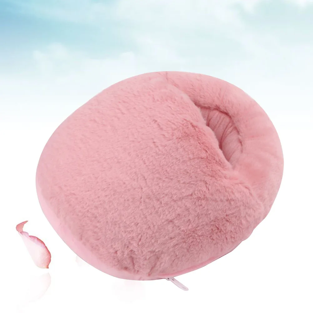

Foot Warmer Heated Slipper Feet Usb Electric Warmers Slippers Portable Heater Pink