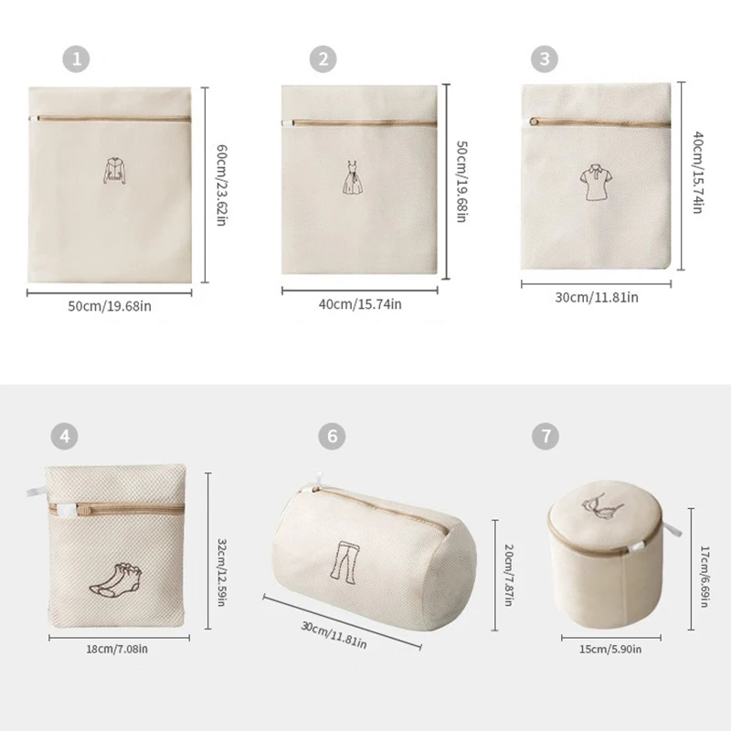 6/1Pcs Mesh Laundry Bags for Delicates, Lingerie Bags for Washing Delicates with Upgraded Premium Zipper, Washing Machine view 6