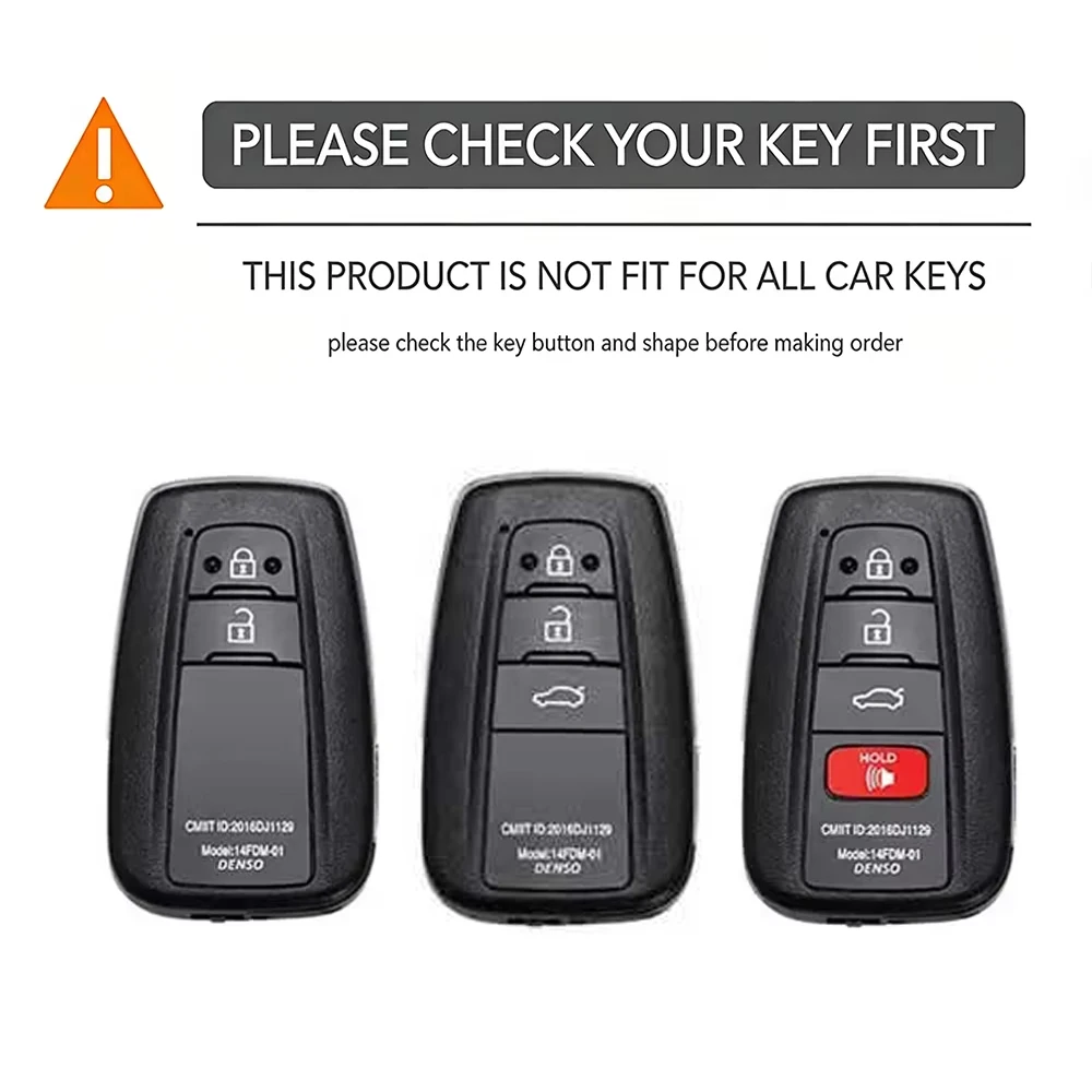 Silicone Remote Car Key Case Cover for Toyota CHR Camry Corolla RAV4 Highlander C-HR Prius Land Cruiser Prado Shell Accessories view 5