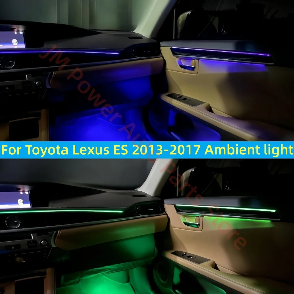 LED Ambient Light Fit for Lexus ES 2013-2017 Automotive interior lighting upgrade Car accessories Trim strip APP/ Button control