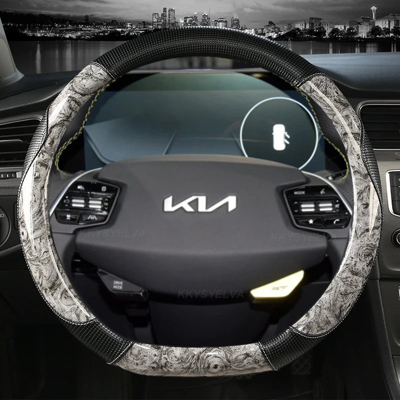 

Car Steering Wheel Cover D Shape For Kia EV6 2022 Kia Stinger 2018 2019 2020 2021 2022 Ceed Cee'd GT 2018 2019 Auto Accessories