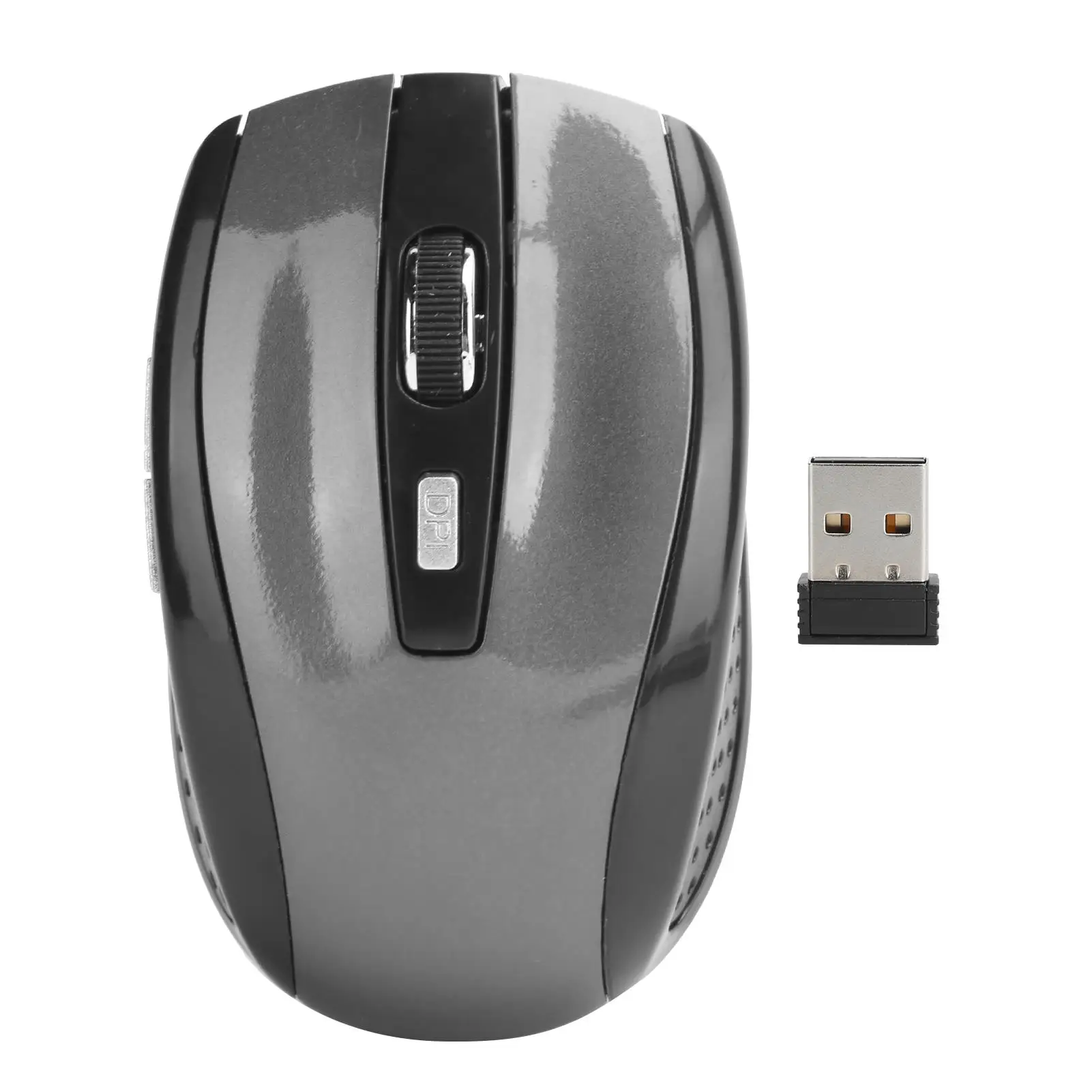 Wireless 2.4G Mouse for Notebook Computer Gaming - Adjustable DPI and 250Hz Optical Sensor