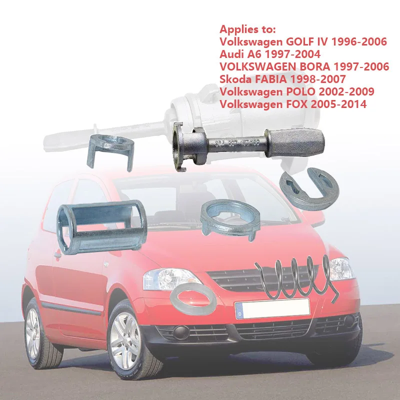 OE 604837167/168 FIT FOR VW GOLF 4 IV MK4 A6 SKODA FABIA POLO 9N DOOR LOCK REPAIR KIT FOR LEFT RIGHT SIDE NEW 7PCS