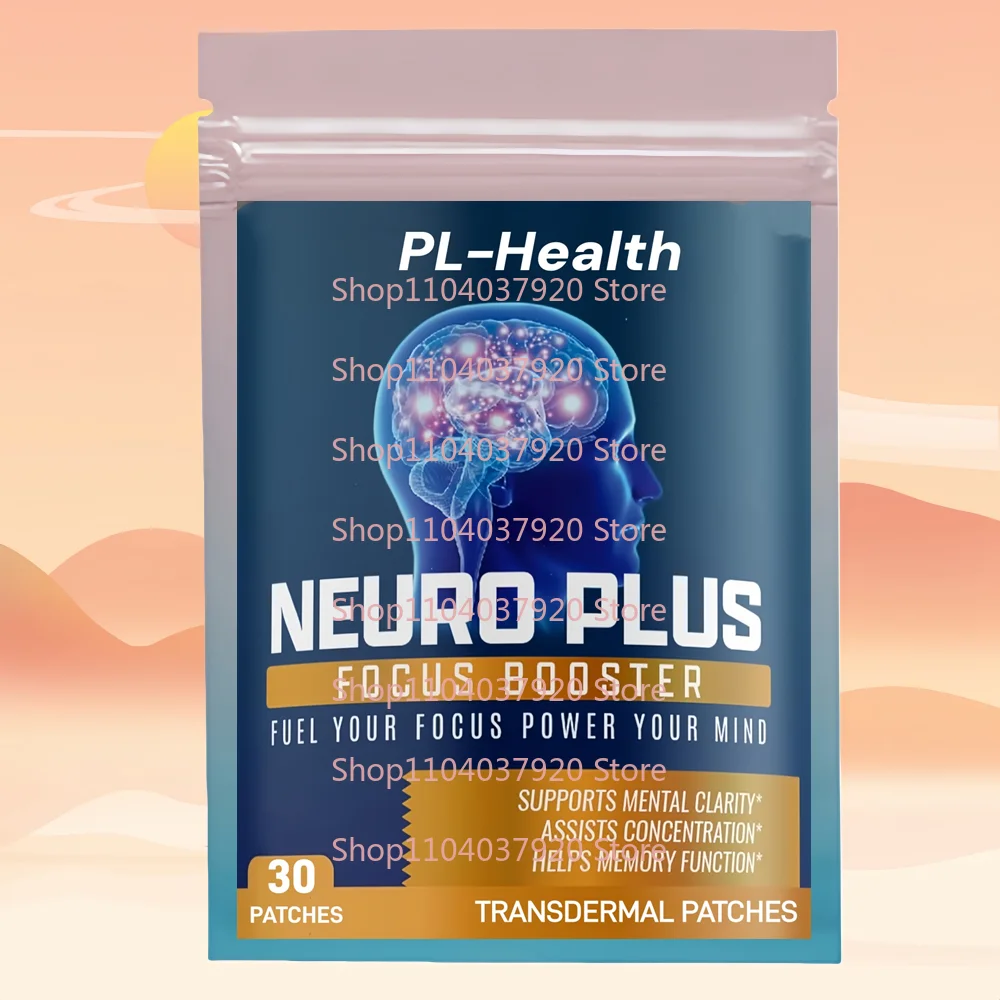 

30 патчей Neuro Plus Focus Booster Transdermal Patches с витамином B6, B12, Folate — улучшает память и концентрацию
