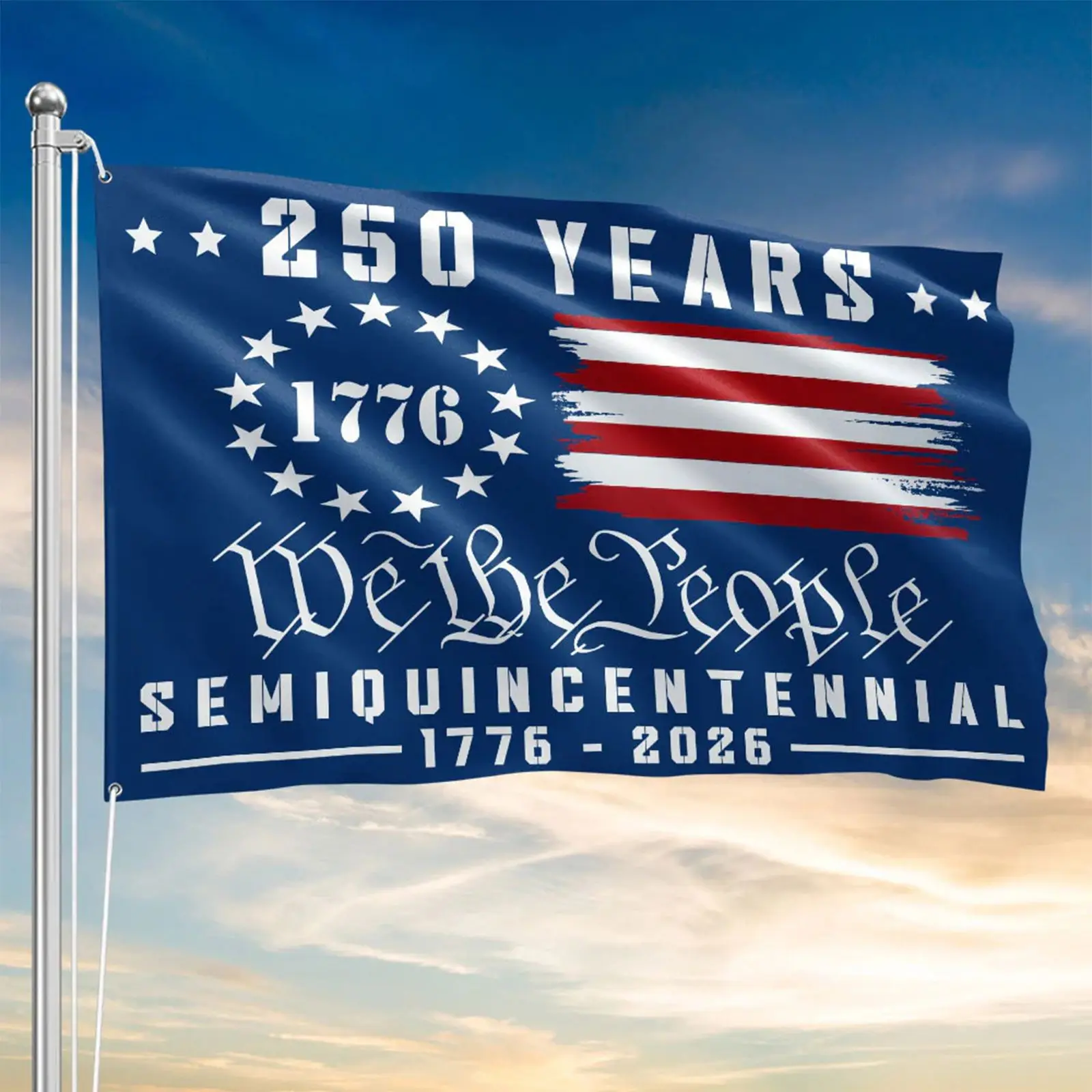 Custom banner of 3x5 feet United States 250th Anniversary Flag 1776-2026