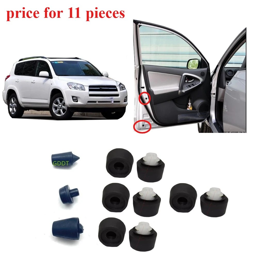 11 Pieces Rear Tailgate Cushioning Granular Pad for Toyota RAV4 2009-2012 Door Rubber Damper for Toyota RAV-4