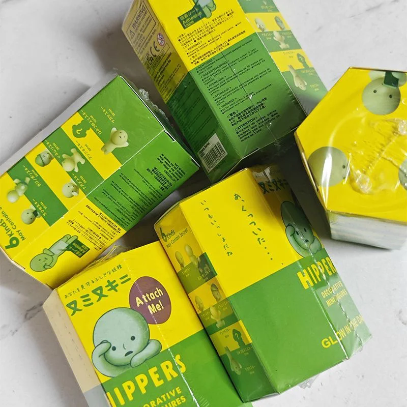 스미스키 블라인드 박스 모든 스타일 발광 비전 귀여운 모델 장식 인형 애니메이션 액션 장식품 생일 선물