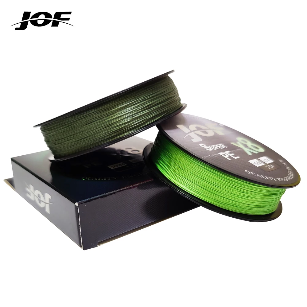 

JOF Carp Fishing Line 150M 300M 500M 8 Strands Braided Japan Multifilament PE Wire Super Strong Durable Smooth Tackle