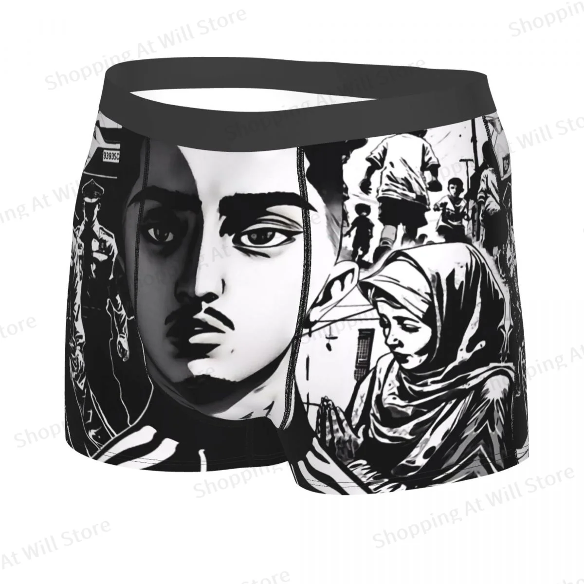 The Morad M.D.L.R Morad 04 Men Printed Boxer Briefs Underwear Highly Breathable Top Quality Gift Idea