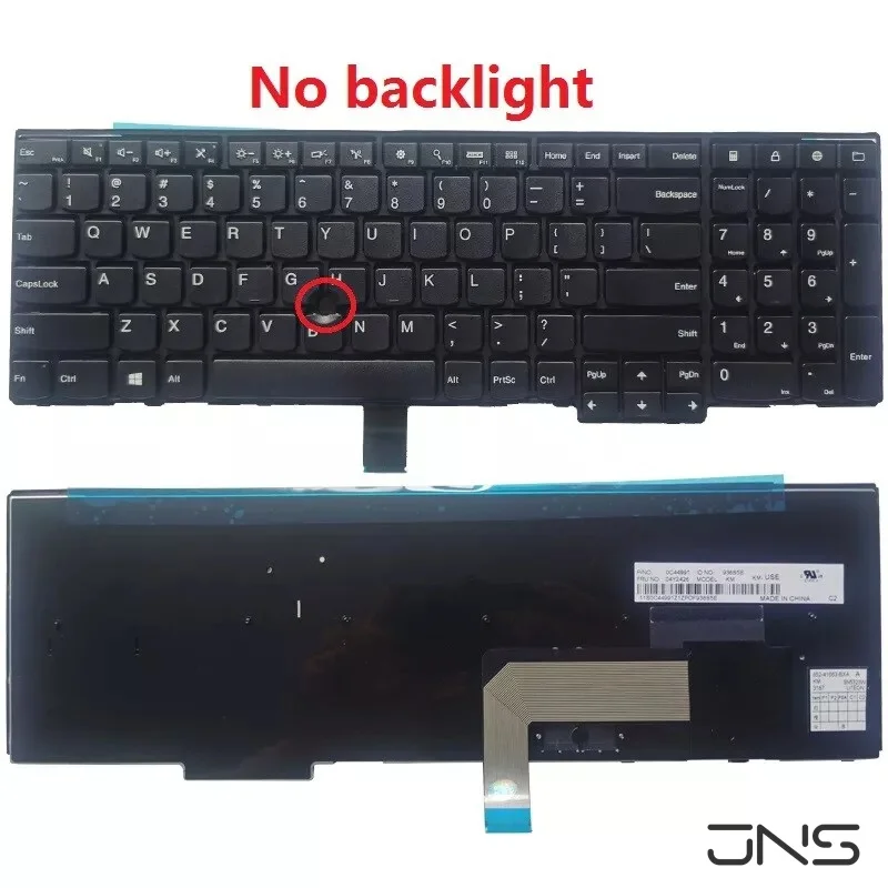 US Keyboard For ThinkPad E540 E531 T540 W540 T550 W550 L540 L560 L570 No Point