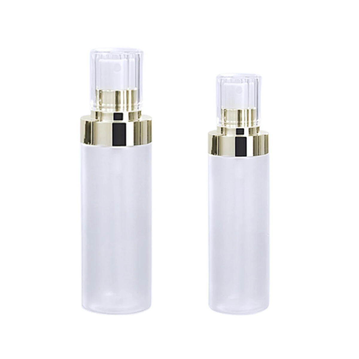 Atomizer portable transparent frosted sub-bottle travel practical refillable multi-functional hydrating spray bottle.