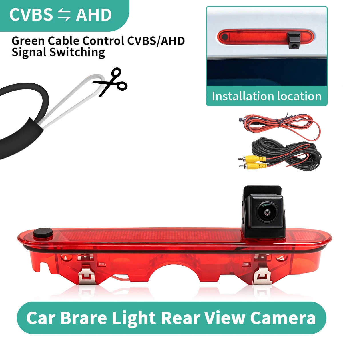 AHD Car Brake Light Rear View Camera For Renault Kangoo 2007-2021 Mercedes Benz Citan Tourer W415 Micro Camper 2012-2021