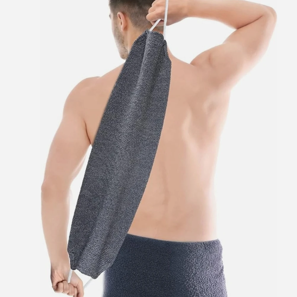 

Long Exfoliating Bath Towel Durable Shower Scrubber For Back Body Cleaning Soft Skin Care Cloth Bathing Accessories