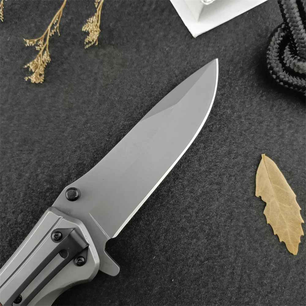 Model DA98 Folding Knife 5Cr13Mov Blade Coloured Wood Handle Outdoor Camping EDC Knives Hiking Portable Tool with Original Box