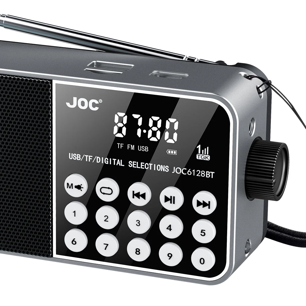 مشغل البث راديو بلوتوث متوافق مع راديو FM رقمي يدعم بطاقة TF مشغل MP3 ستيريو لإعصار الطوارئ
