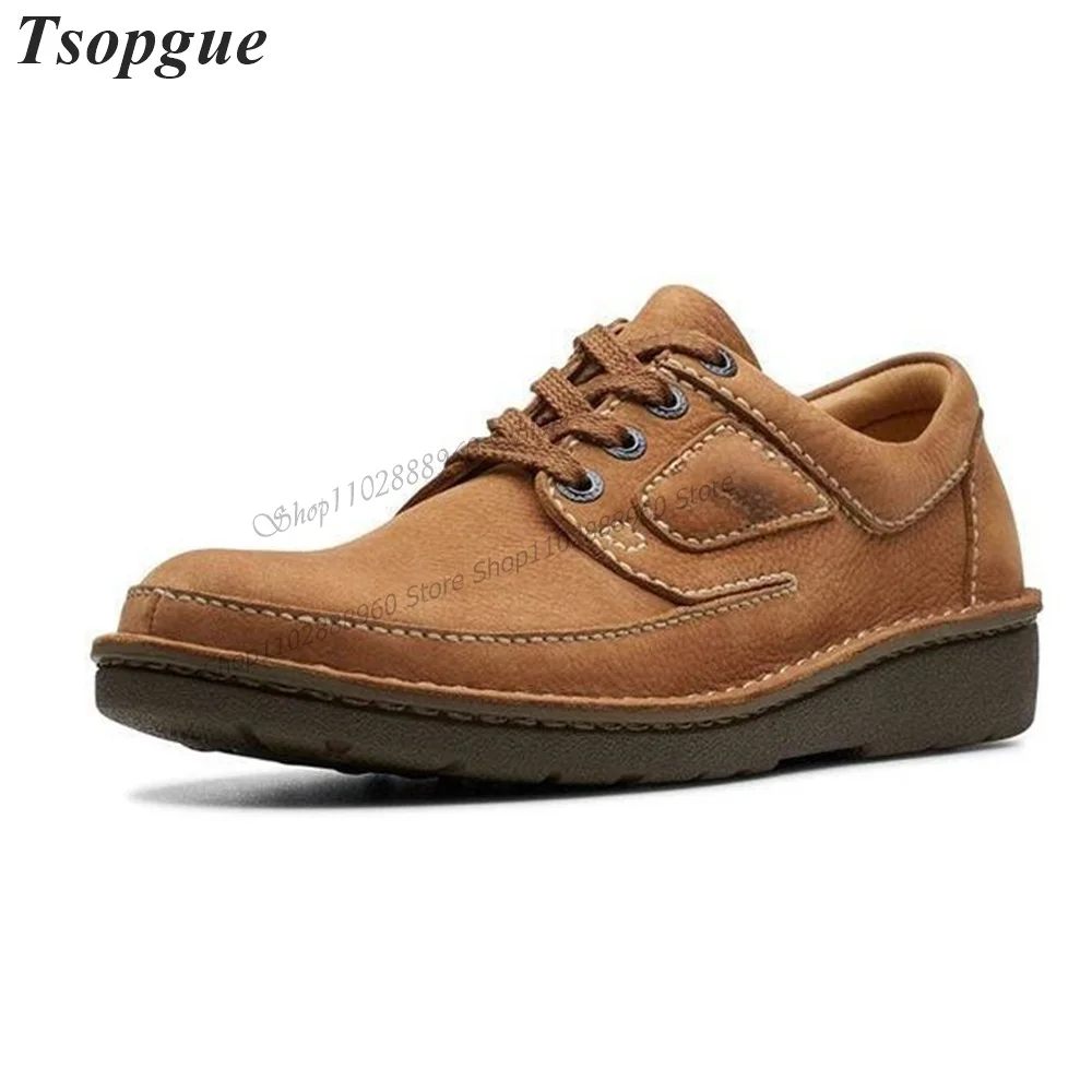 

Classic Style Brown Cross-Tied Men's Loafers Pumps Shoes For Men Runway Casual Party Shoes 2023 Fashionable Zapatillas Muje